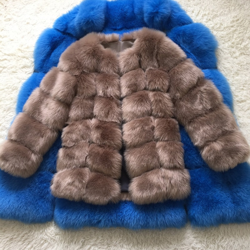 ZADORIN New Luxury Long Faux Fur Coat Women Thick Warm Winter Coat Plus Size Fluffy Faux Fur Jacket Coats abrigo piel mujer