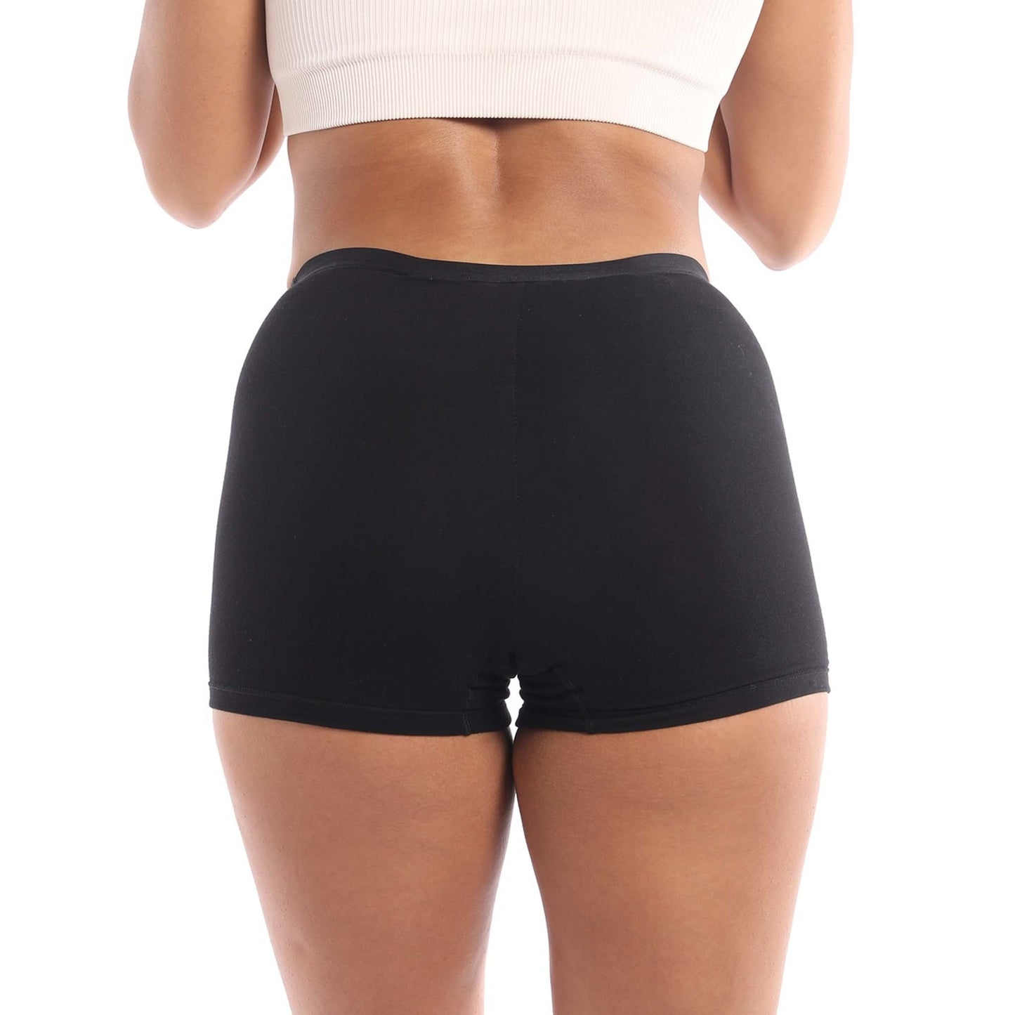 S-4XL Super Absorb Boyshort Underwear Women Safety Menstrual Panties Period Leak Proof Women's Pants Incontinence Plus Size