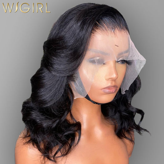 Wigirl Body Wave Short Bob Wigs 13x4 Lace Front Human Hair Brazilian 13x6 Lace Frontal Wig 4x4 Closure Wigs On Sale Clearan