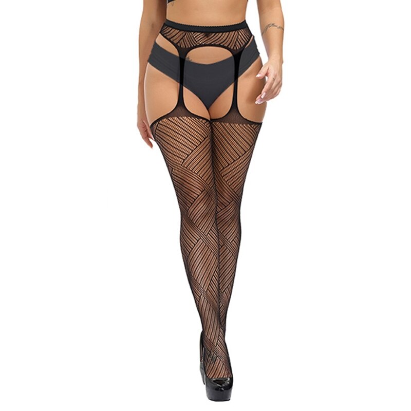 5 Styles Fashion Women Suspender Pantyhose Tights Plus Size Stockings