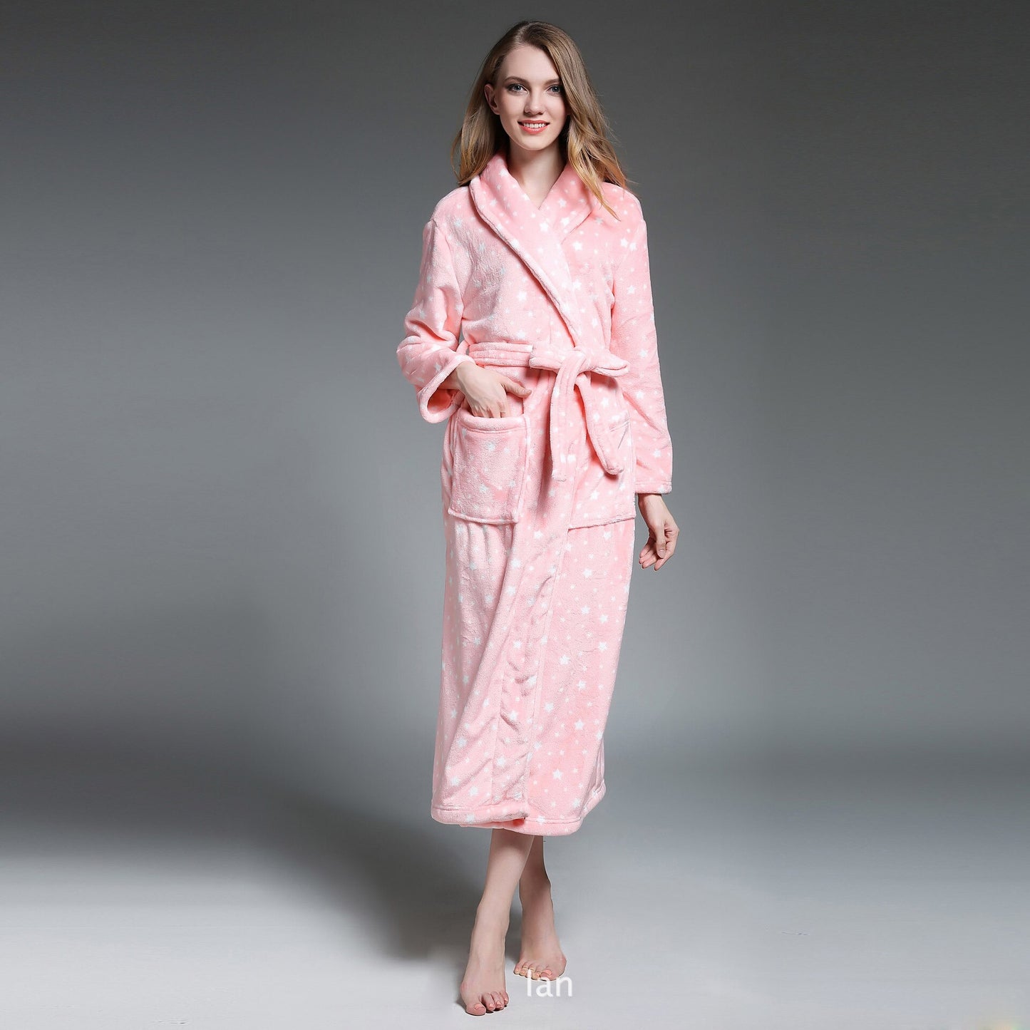 Plus size winter couples bathrobes women quality thicken robes coral velvet kimono robes women long-sleeved dressing gown