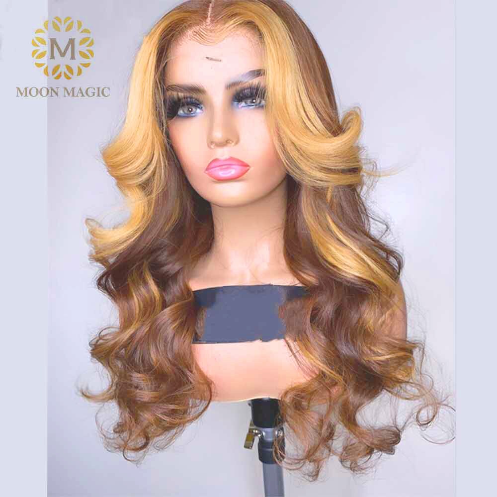 Honey Blonde Lace Front Wigs 360 Lace Frontal Wig Pre Plucked Full Lace Human Hair Wigs Colored Lace Front Human Hair Wigs Women