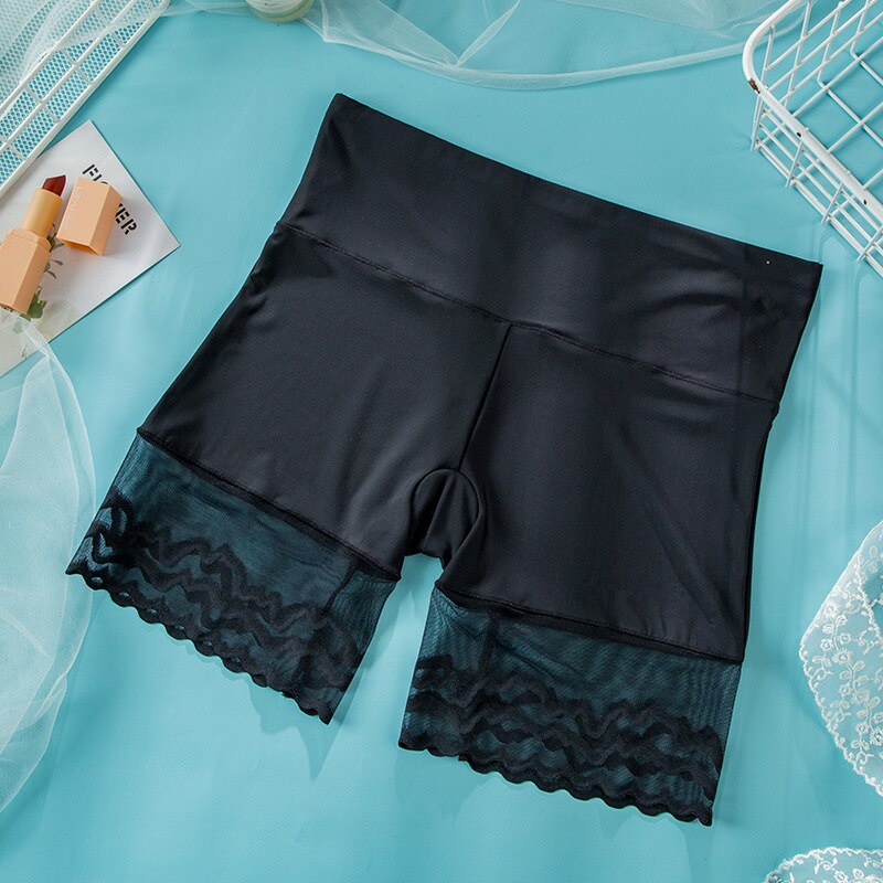 Seamless Underwear Shorts Women Soft Cotton Safety Short Pants Female Sexy Lace Black Boxers Women Plus Size Boyshort Panties