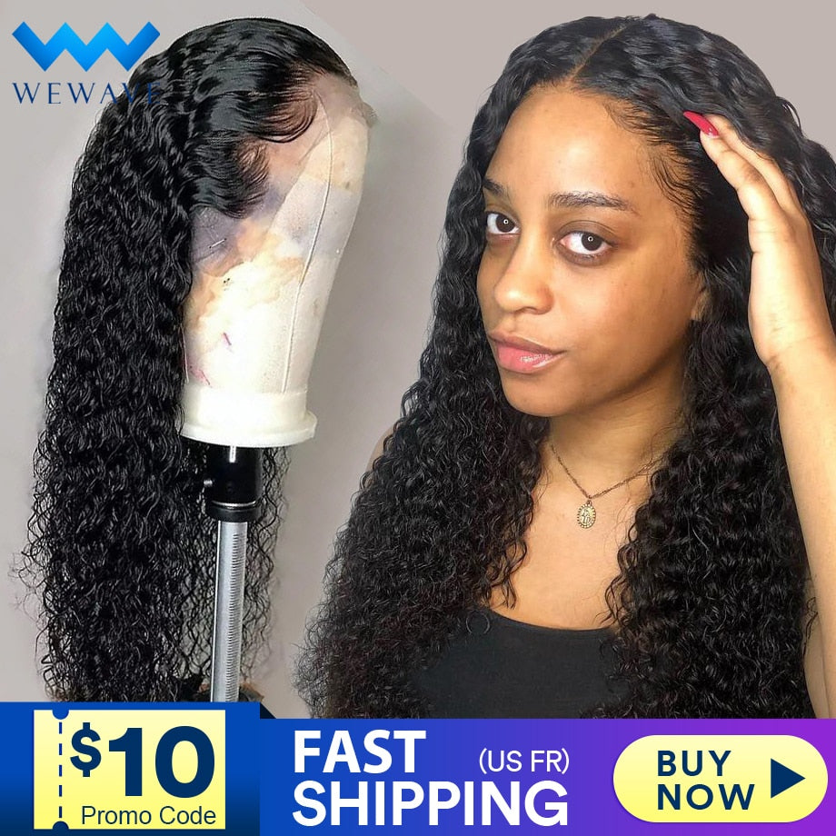 lace front human hair wigs for Black Women deep wave curly hd frontal bob wig brazilian afro short long 30 inch water wig full