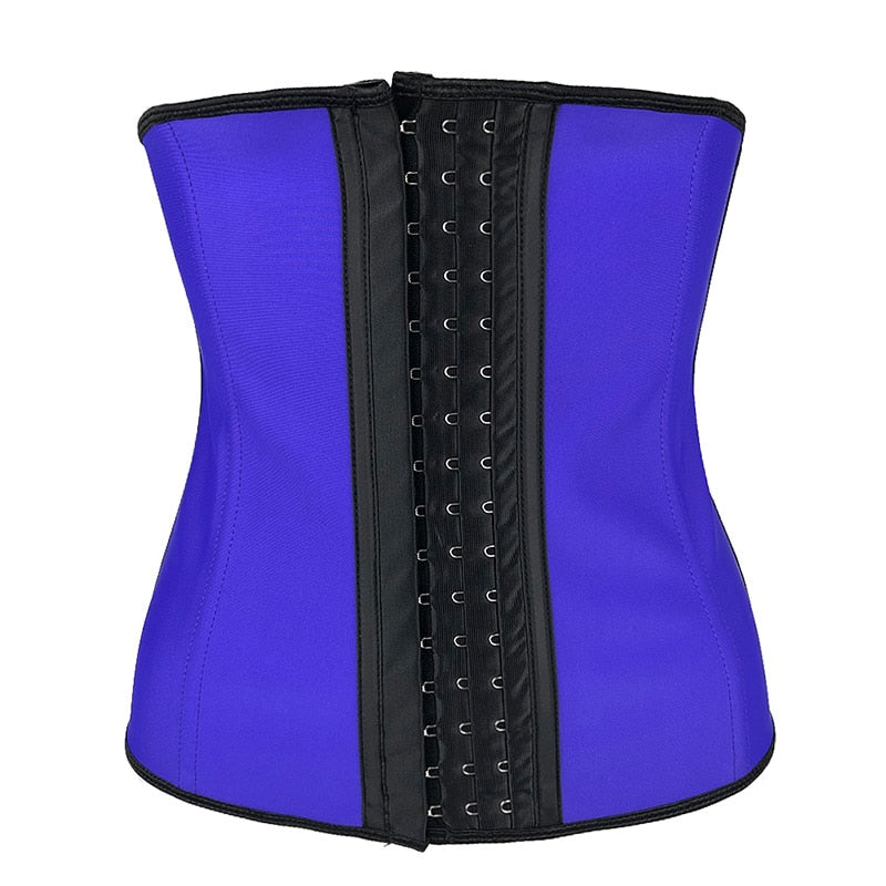 Latex Waist Trainer Corset 9 Steel Bone Shapewear Body Shaper Slimming Belt Waist Shaper Girdle Workout Tummy Control Women Plus