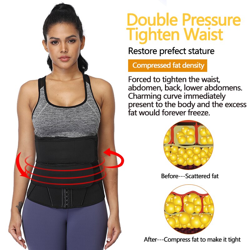 MUKATU Waist trainer body shaper plus size wasit trainer womens belly control sweat belt cinta modeladora waste trainers