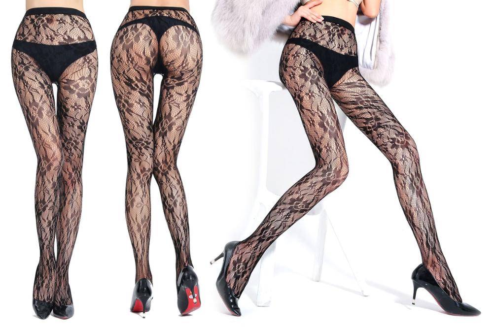 New Arrival Black Plaid Women Pantyhose Sexy Solid Large Mesh Tight Pattern For Girls Fishnet Stockings Plus Size