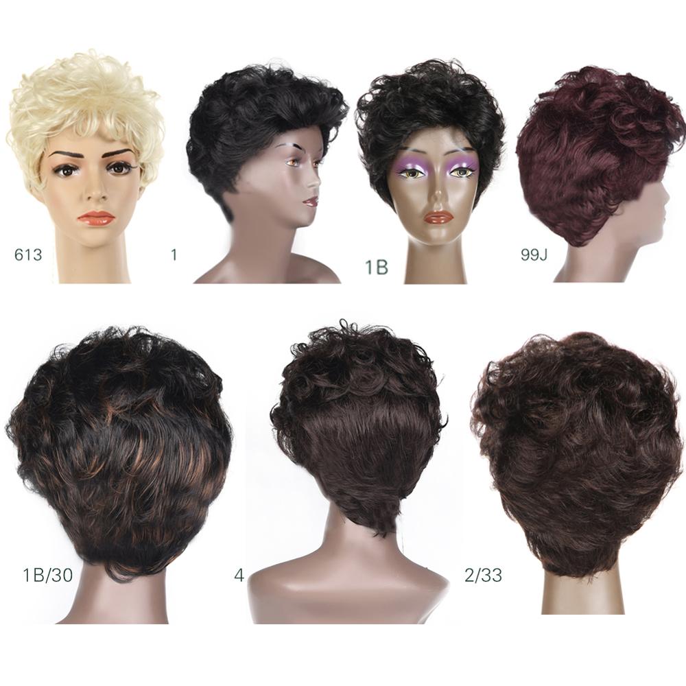 Blice Synthetic Hair Mix Color Short Natural Wave For Women Free Shipping Heat Resistant Kanekalon Wig P1B/30 Daily Wigs