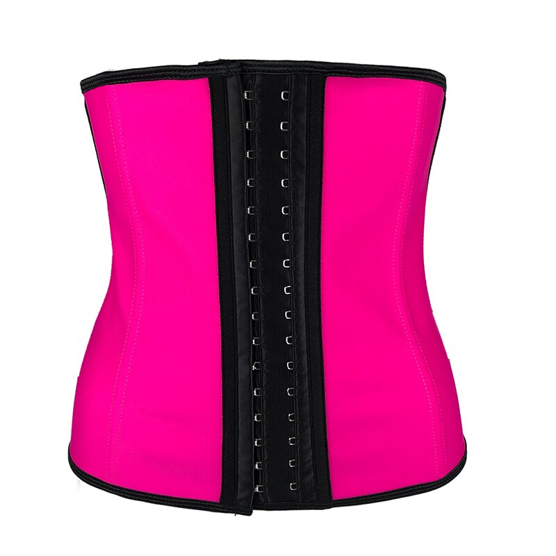 Latex Waist Trainer Corset 9 Steel Bone Shapewear Body Shaper Slimming Belt Waist Shaper Girdle Workout Tummy Control Women Plus