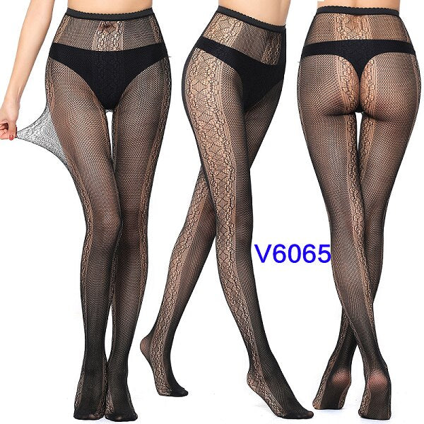 New Arrival Black Plaid Women Pantyhose Sexy Solid Large Mesh Tight Pattern For Girls Fishnet Stockings Plus Size