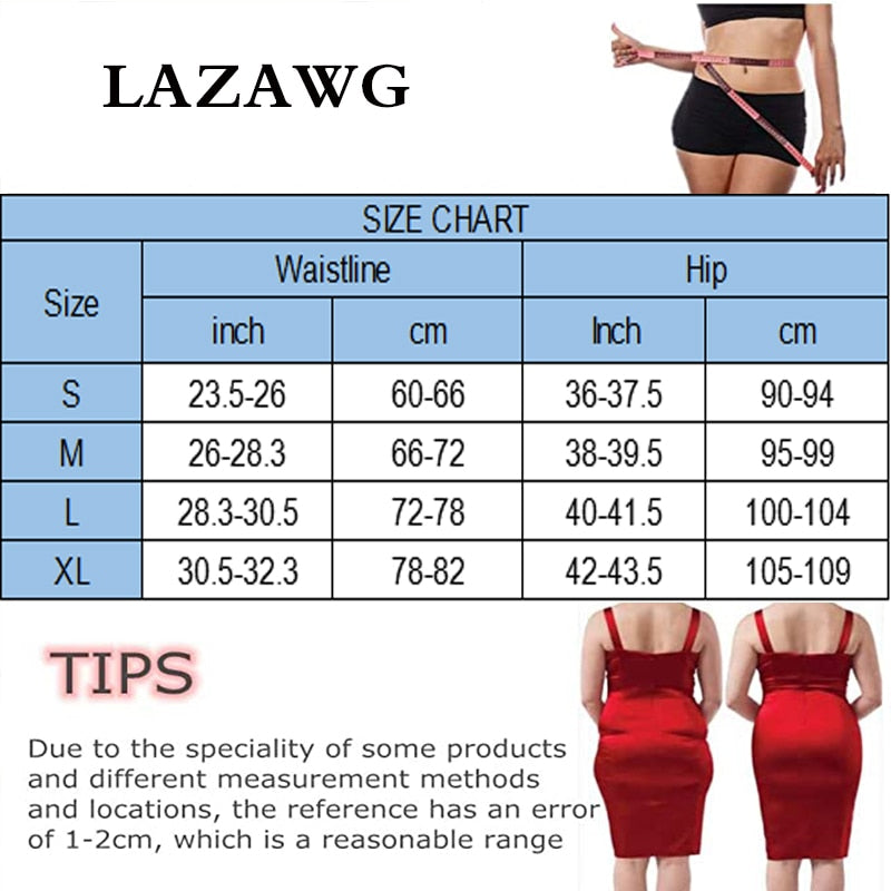 LAZAWG Butt Lifter Body Shaper Panties Firm Belly Tummy Control Shapewear Thigh Slimmer Girdle Shorts with Hook Waist Trainer