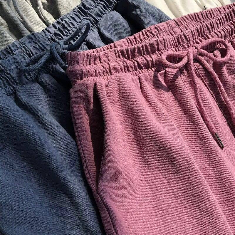 Sleep Bottom Summer Solid Drawstring Loose Plus Size 3XL Simple Daily Homewear Outwear Womens Bodybuilding Pajama Shorts Couples