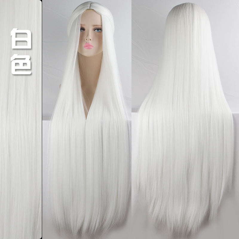 HSIU 100cm Long Wigs high temperature fiber Synthetic Wigs Cosplay Wigs Party Wigs 20 color Long hair Give away brand wig net