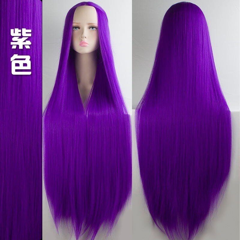 HSIU 100cm Long Wigs high temperature fiber Synthetic Wigs Cosplay Wigs Party Wigs 20 color Long hair Give away brand wig net