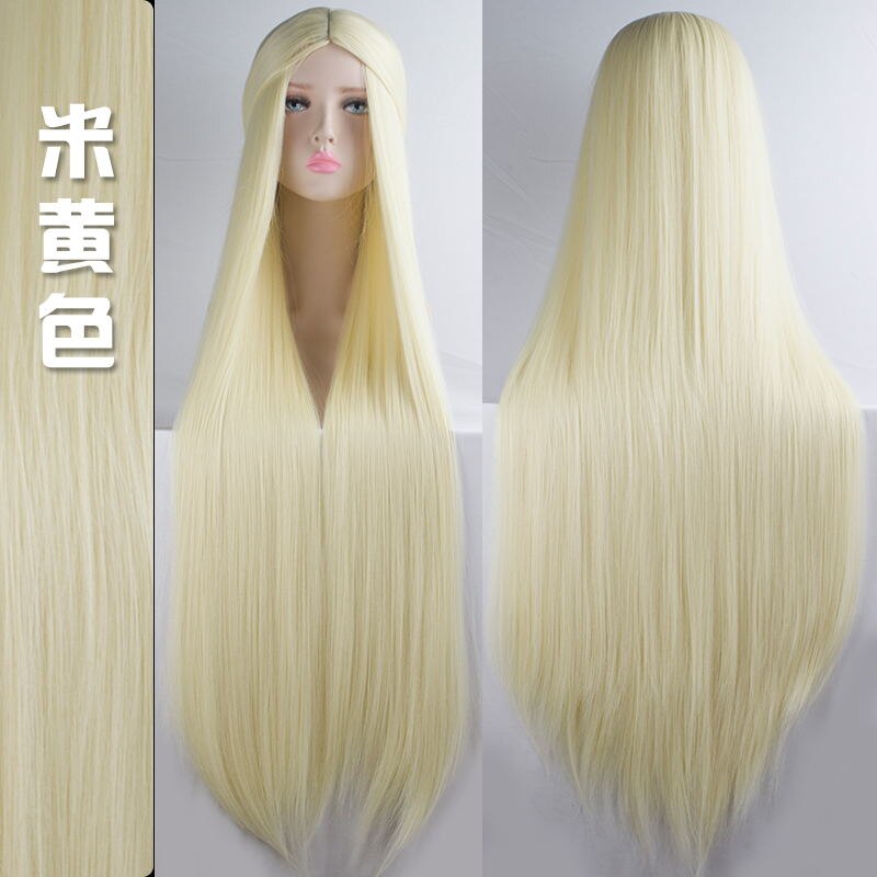 HSIU 100cm Long Wigs high temperature fiber Synthetic Wigs Cosplay Wigs Party Wigs 20 color Long hair Give away brand wig net