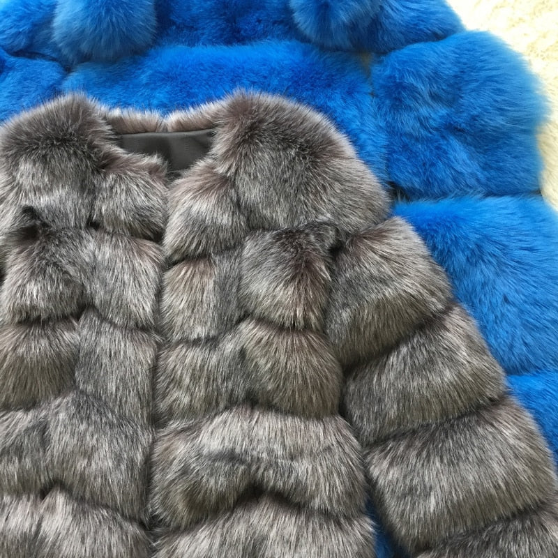 ZADORIN New Luxury Long Faux Fur Coat Women Thick Warm Winter Coat Plus Size Fluffy Faux Fur Jacket Coats abrigo piel mujer