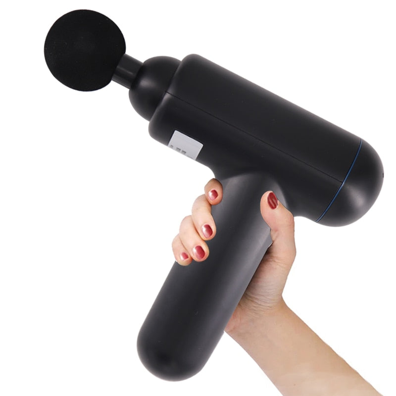 Mini Electric Fascial Massage Gun Tissue Percussion Small Fitness Equipment Deep Muscle Body Massager Gun Acid Relief Pain Relax