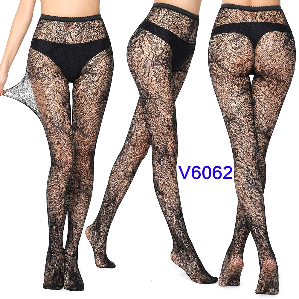 New Arrival Black Plaid Women Pantyhose Sexy Solid Large Mesh Tight Pattern For Girls Fishnet Stockings Plus Size