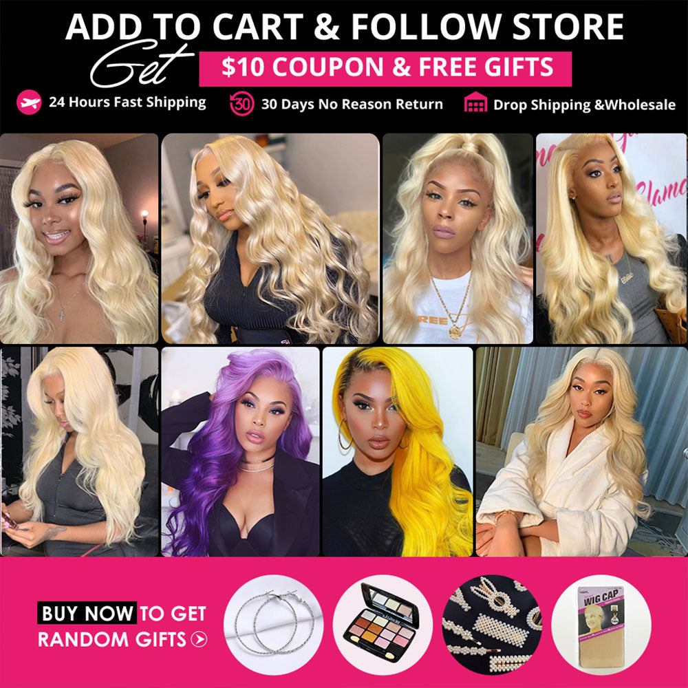 Ishow 613 Blonde Lace Front Wig 13x4 Transparent Lace Frontal Wig Pre Plucked 28 30 Inch Brazilian Body Wave Human Hair Wigs