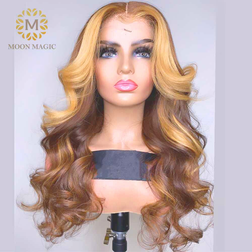 Honey Blonde Lace Front Wigs 360 Lace Frontal Wig Pre Plucked Full Lace Human Hair Wigs Colored Lace Front Human Hair Wigs Women