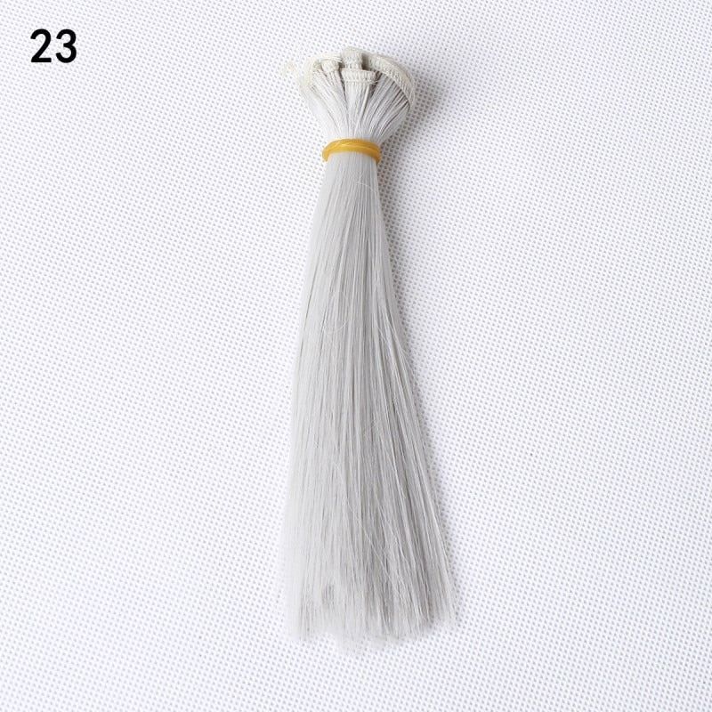 Adollya BJD Hair For Dolls DIY Doll Accessories Wigs Straight Hair High-Temperature Toys For Girls 15*100cm Tress For Dolls Hair