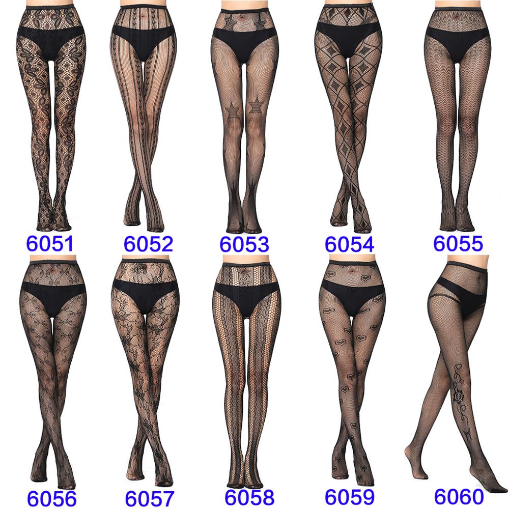 New Arrival Black Plaid Women Pantyhose Sexy Solid Large Mesh Tight Pattern For Girls Fishnet Stockings Plus Size