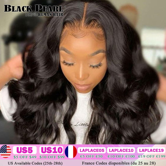 13X5X2 Body Wave Lace Front Wig HD Transparent Lace Frontal Wigs For Women Human Hair Wigs T Part Brazilian Long Lace Front Wig