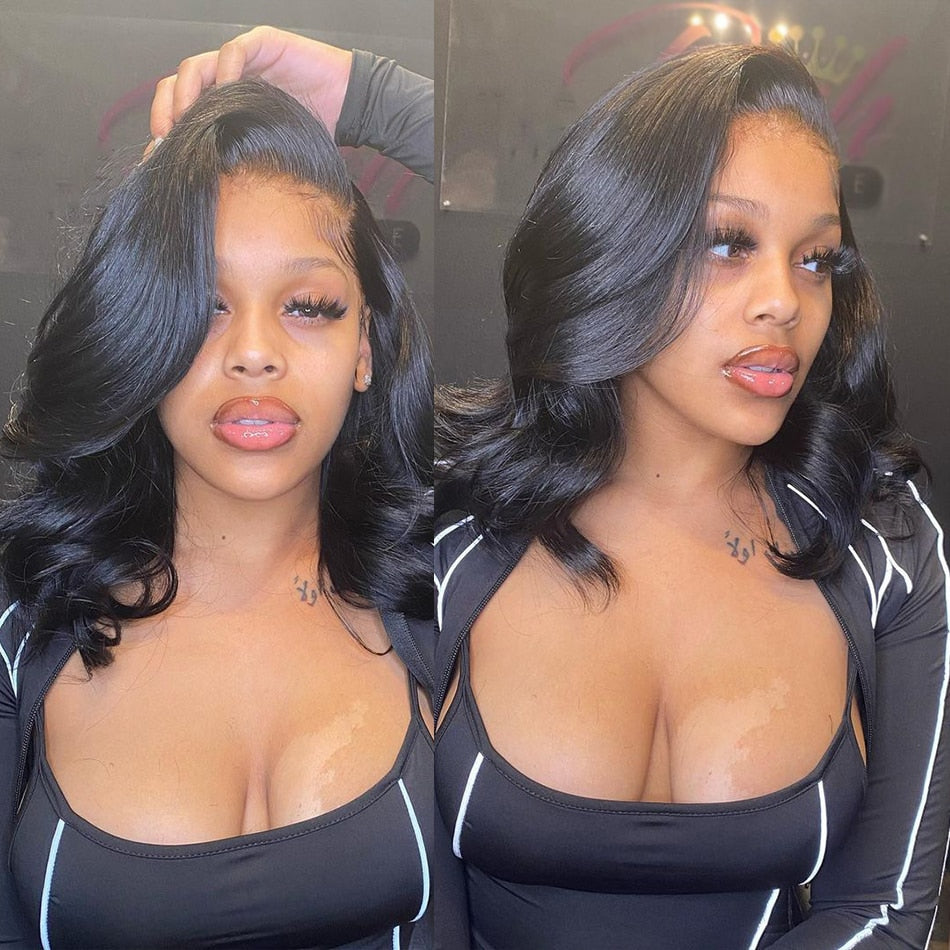 Wigirl Body Wave Short Bob Wigs 13x4 Lace Front Human Hair Brazilian 13x6 Lace Frontal Wig 4x4 Closure Wigs On Sale Clearan